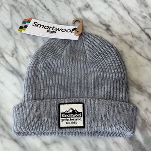Smartwool, Kid’s Patch Beanie, Small/Medium, Light Gray Heather